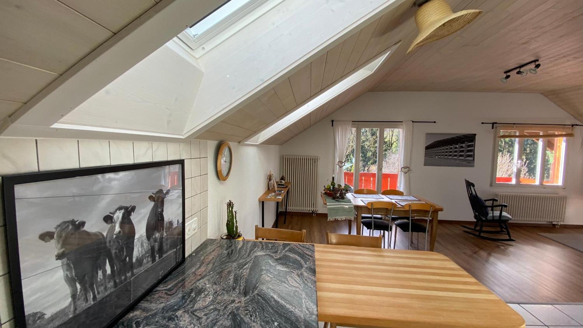 Naturnahe Familienwohnung Ruschegg Екстер'єр фото