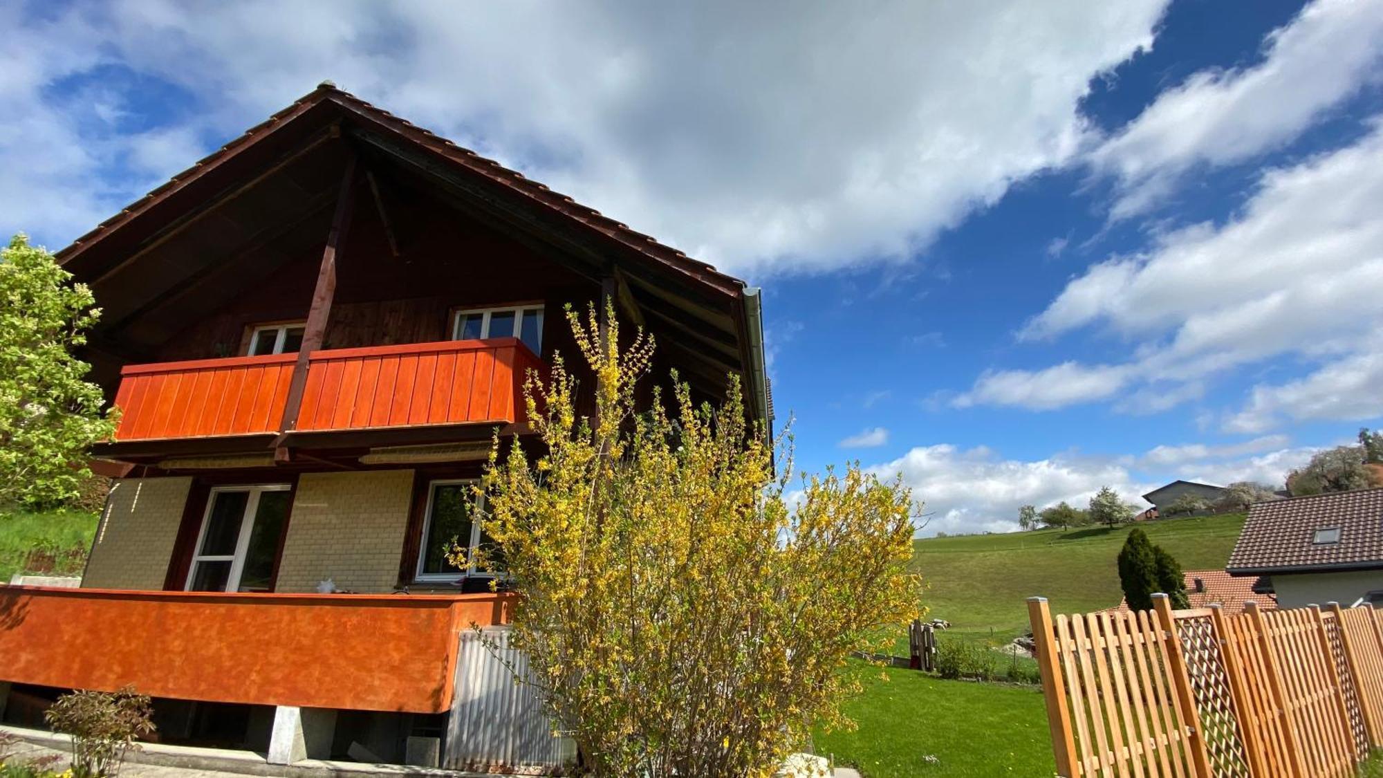 Naturnahe Familienwohnung Ruschegg Екстер'єр фото